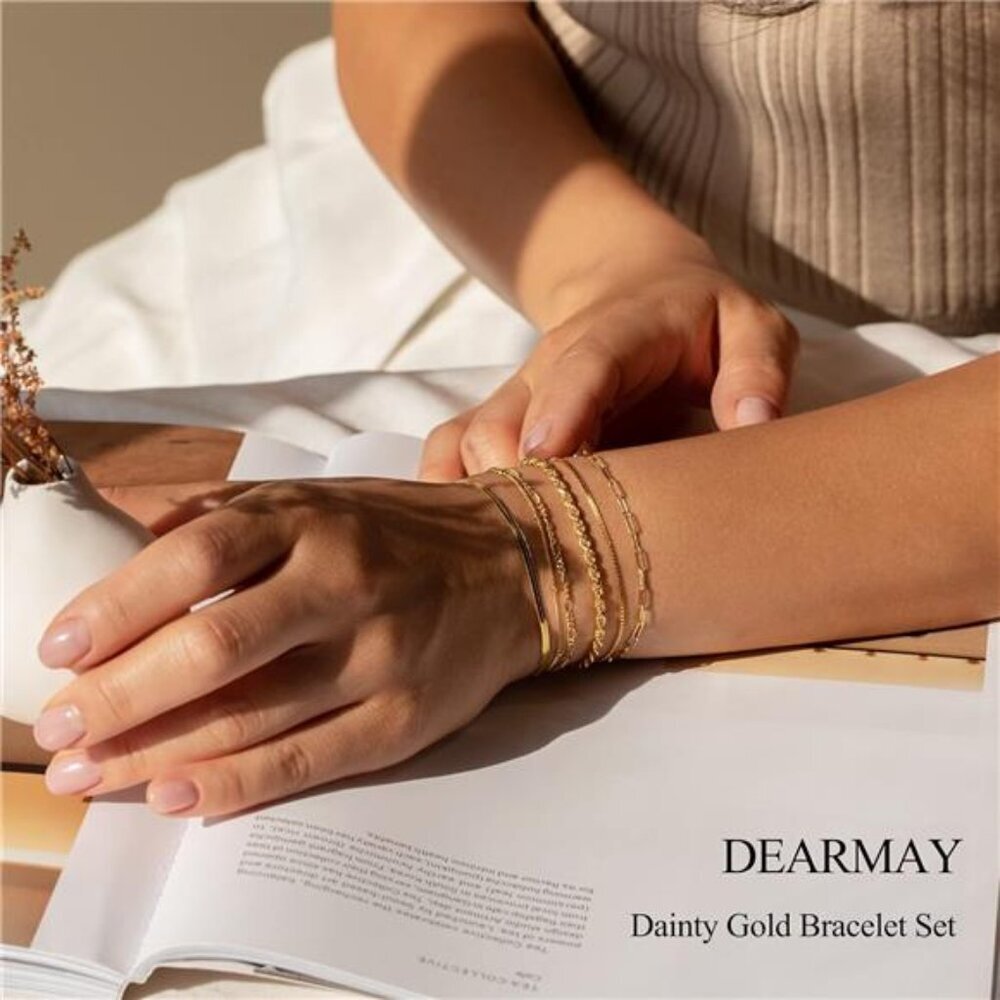 14K Gold Plated Waterproof Jewelry Set - Picture 3 of 6
